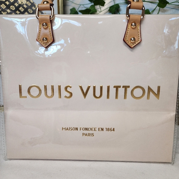 Authentic Louis Vuitton Retail Shopping Bag in A PVC Tote - Picture 7 of 9